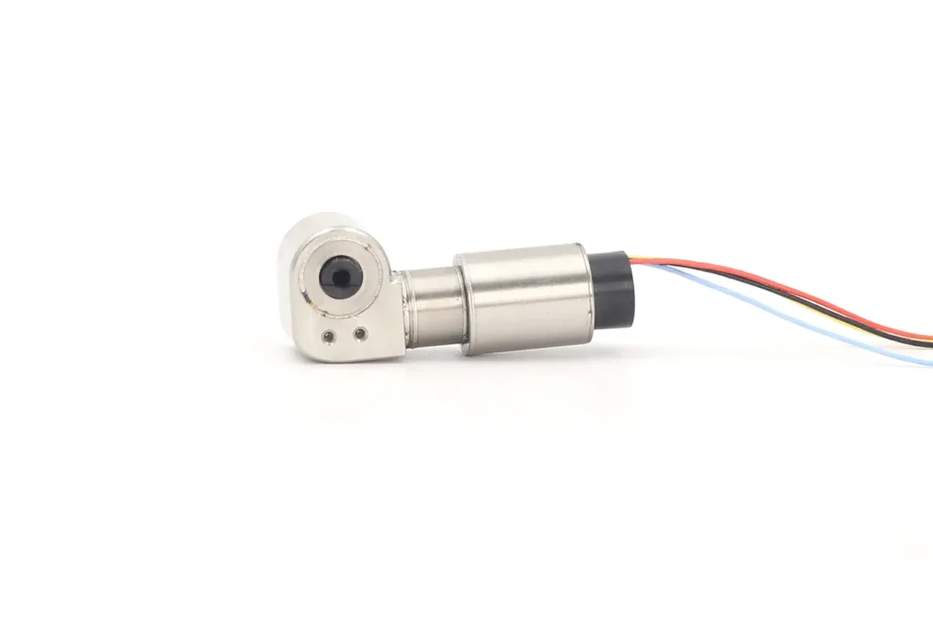 12v coreless brushless mini servo motor side profile
