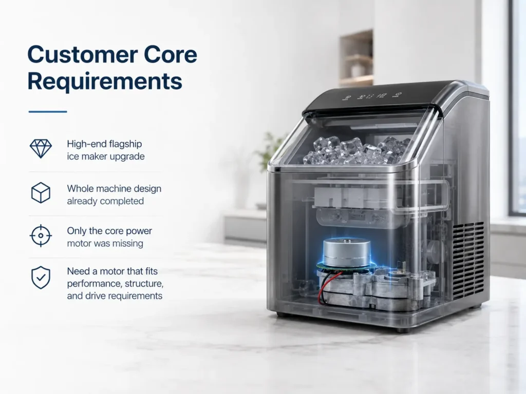TSL Customer Core Reguirements for Ice Makers Motor