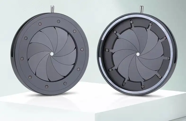 camera irises use a multi blade overlapping structure