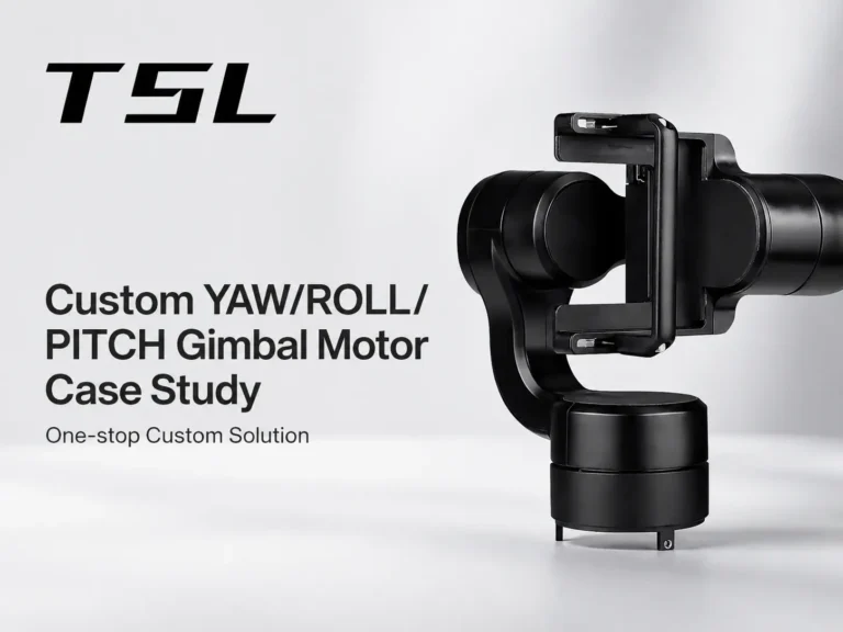 Custom YAW/ROLL/PITCH gimbal motor case study for professional stabilizers