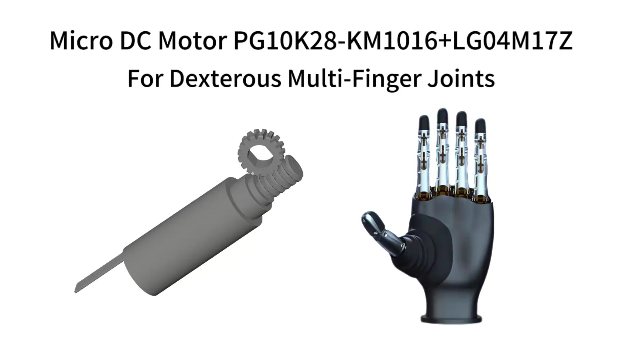 micro dc motor pg10k28 km1016 lg04m17z for dexterous multi finger joints