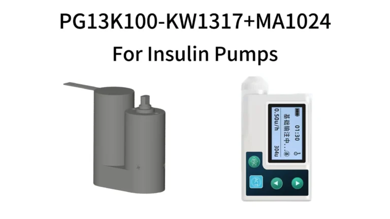 PG13K100-KW1317+MA1024 13mm coreless brushless motor with all-steel planetary gearbox for precision insulin pump infusion
