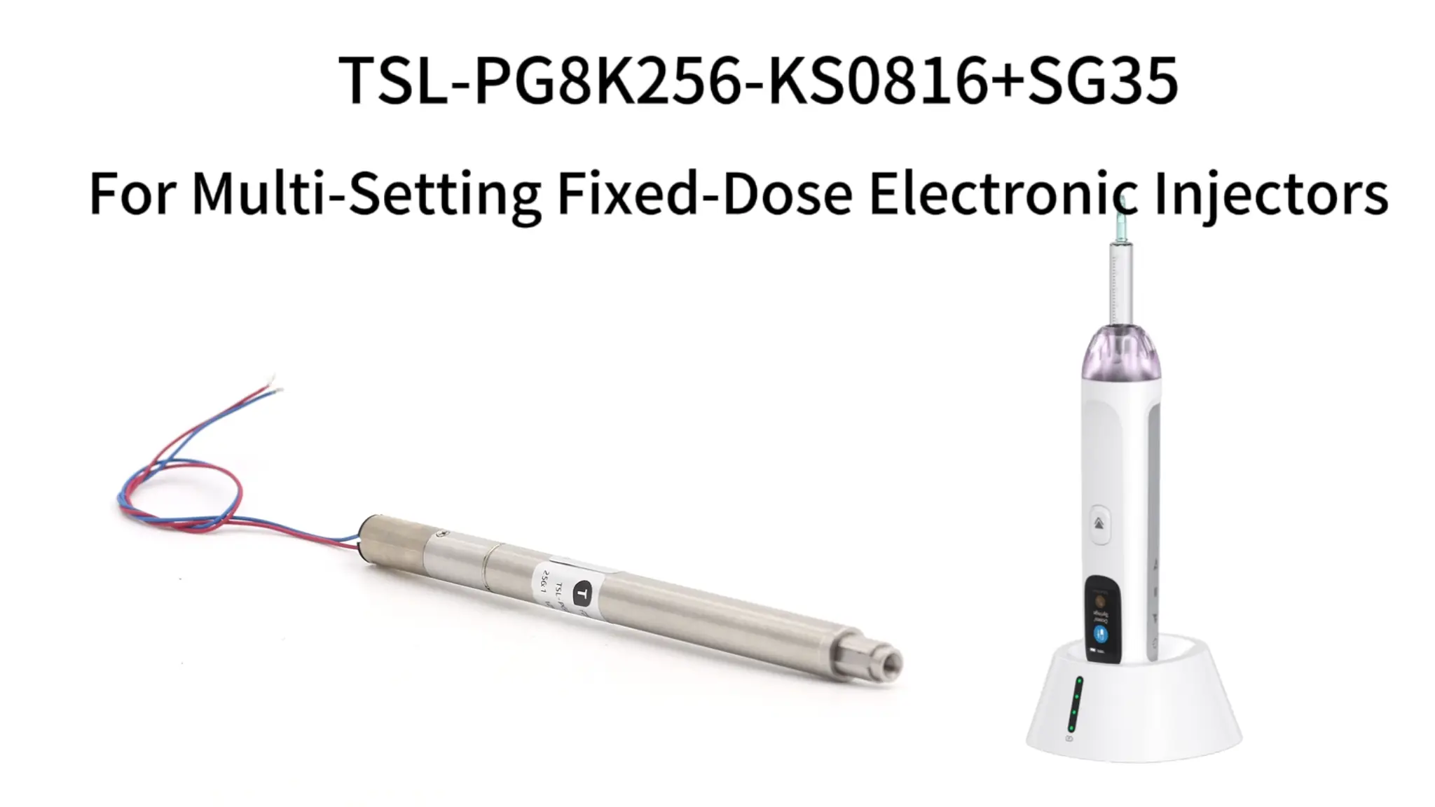 PG8K256-KS0816+SG35 8mm coreless electric linear actuator for multi-setting fixed-dose electronic injectors