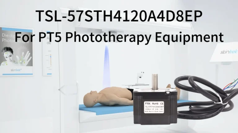 TSL-57STH4120A4D8EP NEMA 23 hybrid stepper motor with encoder for medical phototherapy devices