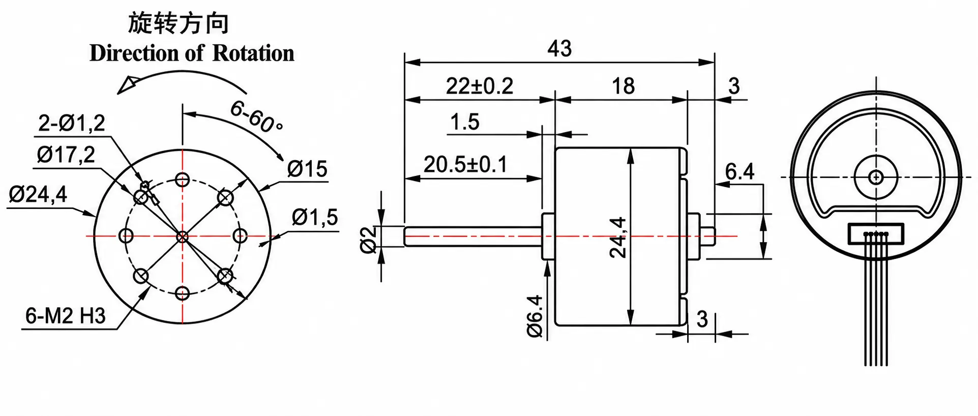 tsl bldc 2418 brushless dc motor 20mm shaft length drawing tsl bldc 2418 brushless dc motor 20mm shaft length drawing