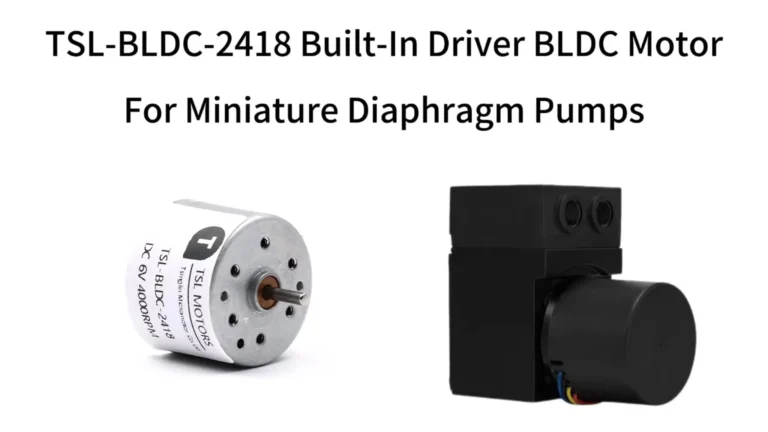TSL-BLDC-2418 24mm miniature brushless DC motor with built-in driver for diaphragm pump applications