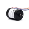 tsl bldc 2838 low voltage brushless dc motor front view Front isometric view of TSL-BLDC-2838 low voltage brushless DC motor highlighting the 2.3mm output shaft and M2.6 mounting holes