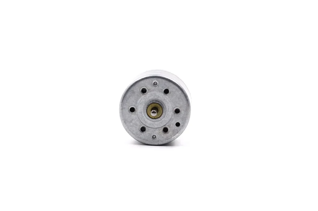 Front face view of TSL-RS-310 micro motor showing 6-M2.0 mounting holes