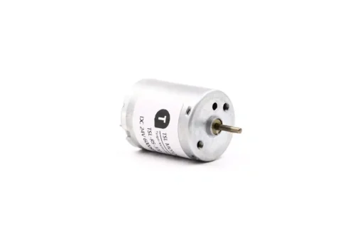High quality TSL-RS-370 DC motor with 24V 6000RPM manufacturing label on a white background