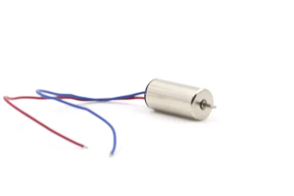 TSL 1020 coreless motor with 10mm diameter and 20mm body length showing front shaft and leads