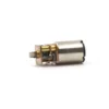 12mm micro metal spur gearbox brushed motor Close-up of the multi-stage metal spur gearbox on the 12mm coreless brushed DC motor