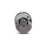 12v 24v dc vibration motor end view End view of 12V 24V DC vibration motor showing the eccentric weight and terminals
