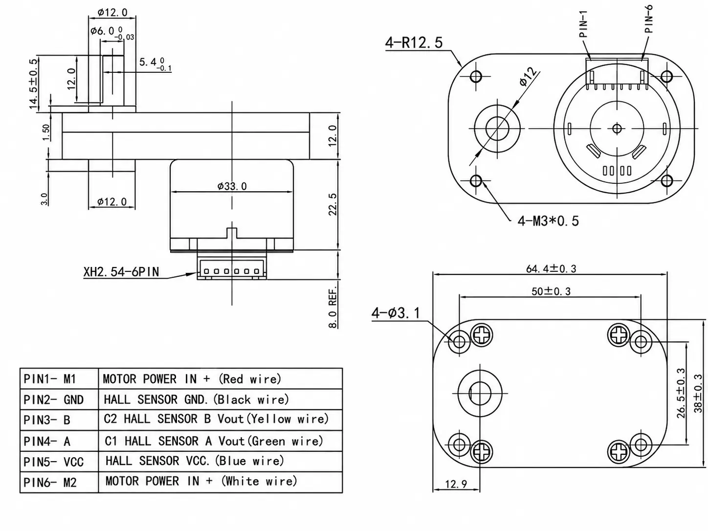 12v dc gear motor encoder without rear cover Close-up of 12v DC gear motor encoder internal circuit board without rear cover