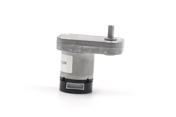 12v dc gear motor with encoder l shape gearmotor L-shape 12v DC geared motor with encoder showing the right-angle configuration