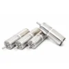 16mm planetary gearbox brushed dc motors group Group shot of 16mm planetary gear motors showing multiple viewing angles including the front dual ball-bearing support