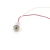 Front view of 3.7V coreless motor highlighting the 0.8mm diameter miniature drive shaft