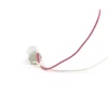 Rear insulating end cap and 80mm power leads of the 3.7V coreless micro motor