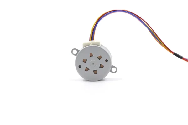 Bottom view of 35BYJ46 louver motor casing with mounting ears