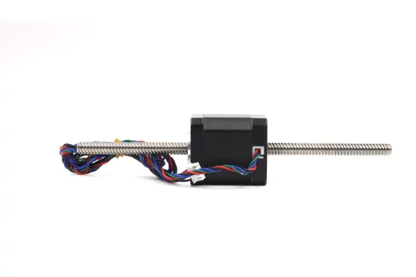 Precision non-captive stepper motor with integrated rotating lead screw for 3D printers