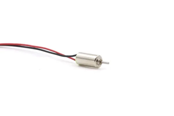 Model 408 ultra-miniature 4mm coreless micro dc motor with red and black lead wires