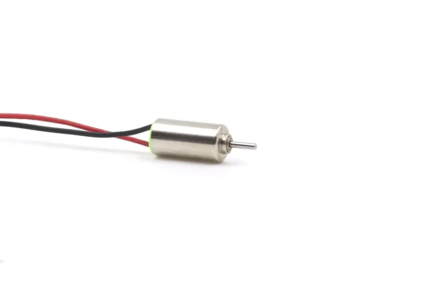 Close-up shot of the 408 4mm miniature coreless micro dc motor with extended shaft