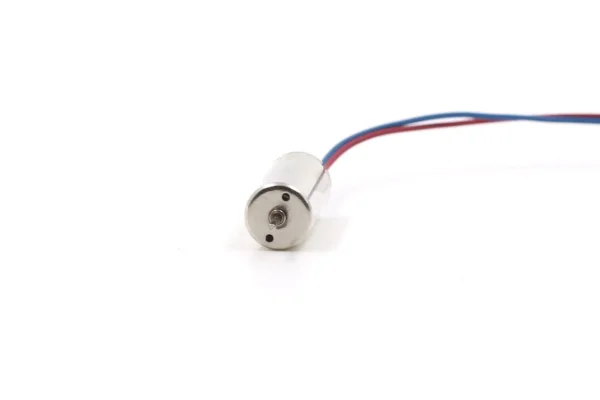 Front-end view of 716 micro dc motor focusing on the centering shaft and face mounting features