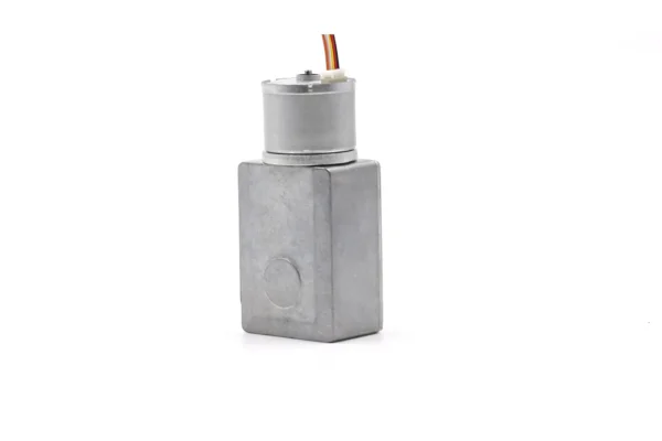 compact worm gear electric motor housing