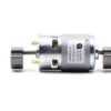 dc vibrating motor 4000 8000 rpm label DC vibrating motor with product label showing TSL Motors 6V 2000RPM