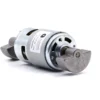 dual shaft dc vibrating motor 775 Dual shaft DC vibrating motor model TSL-R-775-DF with eccentric counterweights