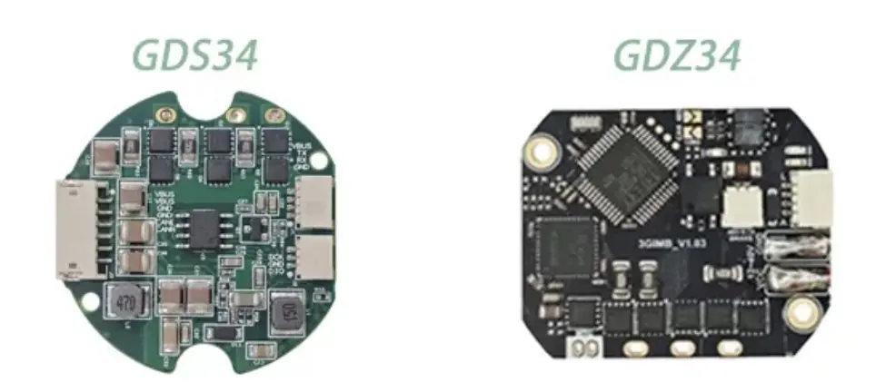 gds34 gdz34 configurable servo driver options GDS34 and GDZ34 configurable servo driver boards side by side comparison