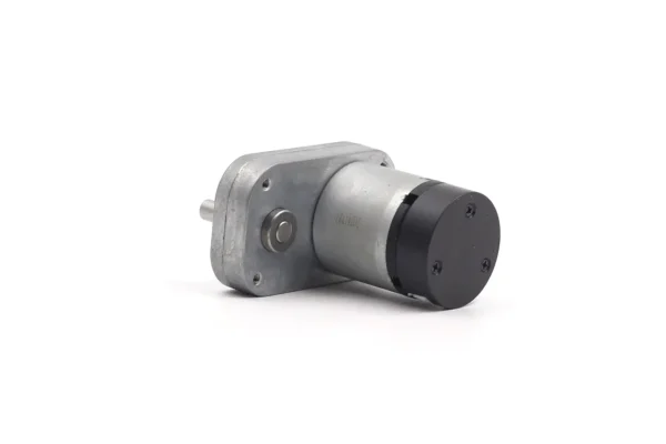 l shape geared motor 12v dc encoder motor Side view of L-shape 12v DC gear motor with encoder for high torque applications