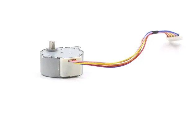 5-wire harness with white terminal block connected to a micro louver motor