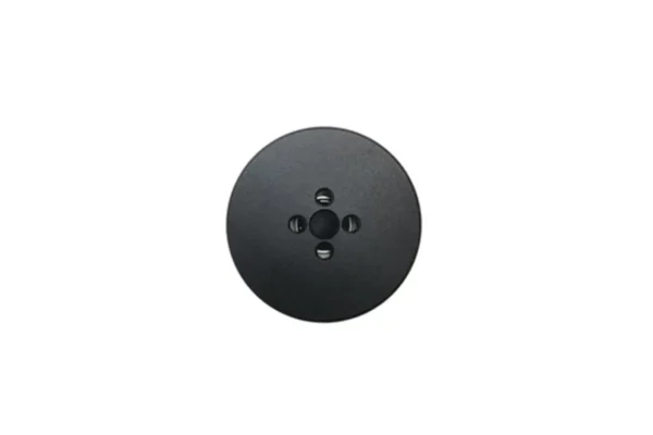 Top view of micro frameless BLDC motor with 4-M2 threaded holes at pitch circle diameter 18mm