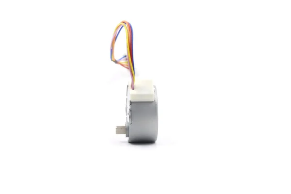 Profile side view of a compact stepper louver motor