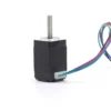 Micro NEMA 8 stepper motor with 4mm diameter D-cut output shaft