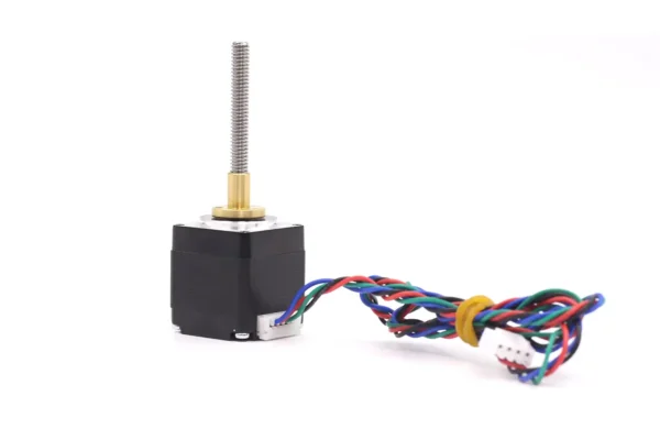 nema 11 linear stepper motor 4 wire connector NEMA 11 linear stepper motor with 4-pin JST connector and flying leads