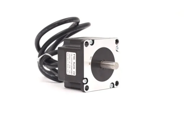 NEMA 23 hybrid stepper motor with 57mm square flange and D-cut output shaft, manufactured by TSL Motor