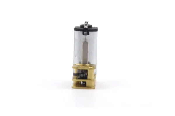Side view of 4mm D-shaft on the parallel micro gear motor
