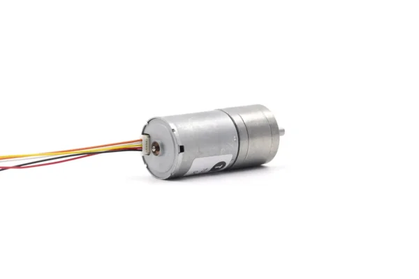 rear view geared brushless motor wiring Rear wire harness interface of the compact 25mm geared brushless motor