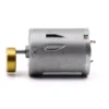 Side view of a single copper head DC vibration motor with a smooth shaft