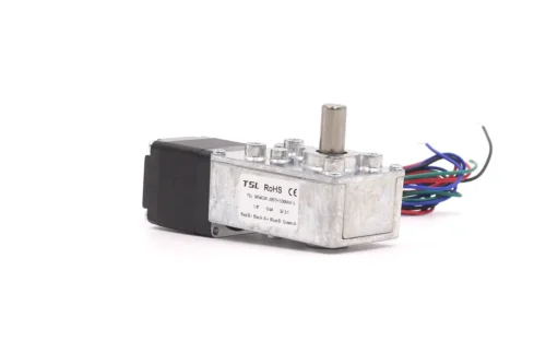 TSL-3454GW NEMA 11 high torque right angle worm gear stepper motor with integrated lead wires