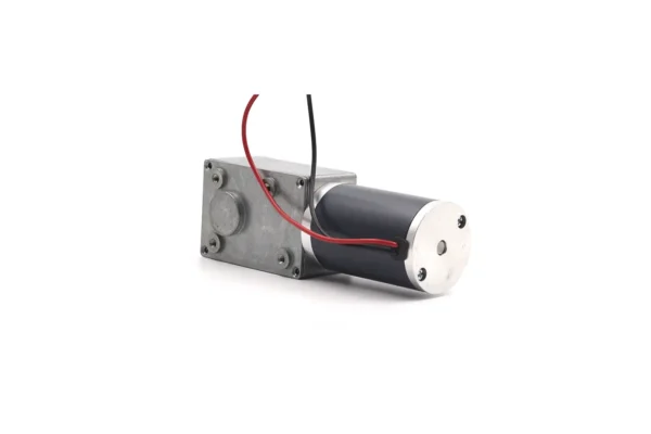 tsl 5882gw 50zy worm gear motor rear angle Rear diagonal view of TSL-5882GW-50ZY right angle geared motor