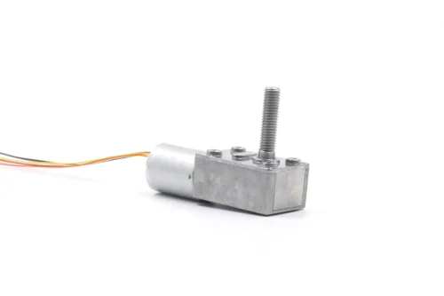 TSL-GW4632 right-angle brushless DC motor with lead screw M8 threaded output shaft