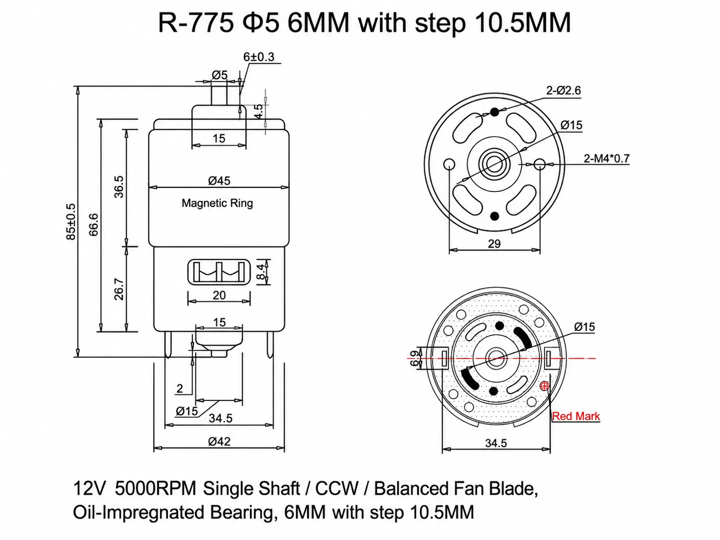 tsl rs 775 dc motor drawing 2 tsl rs 775 dc motor drawing 2