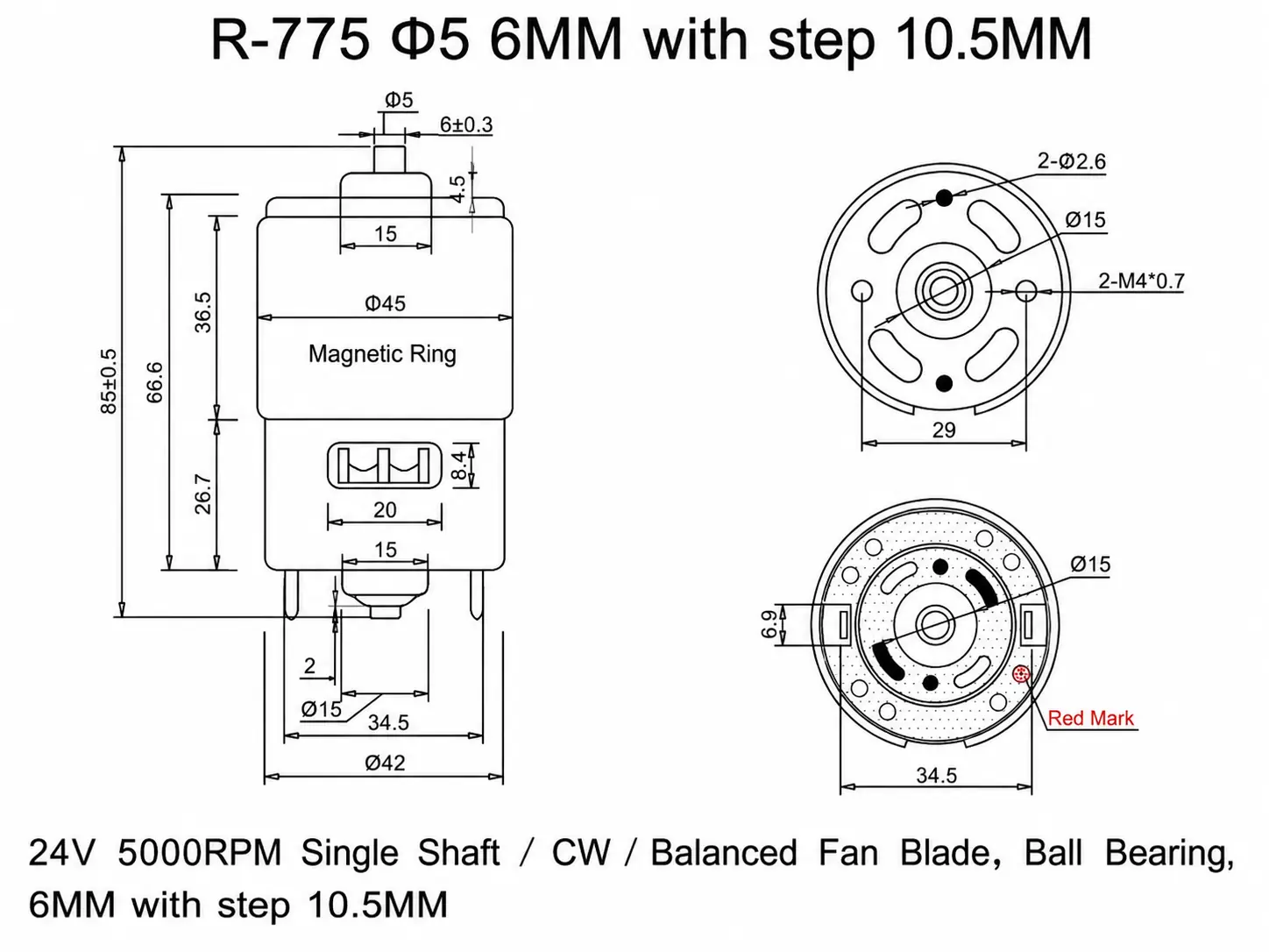 tsl rs 775 dc motor drawing 3 tsl rs 775 dc motor drawing 3