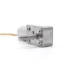worm gearbox dc motor with lead screw mounting holes Bottom view of right-angle DC motor with lead screw showing M2 mounting holes