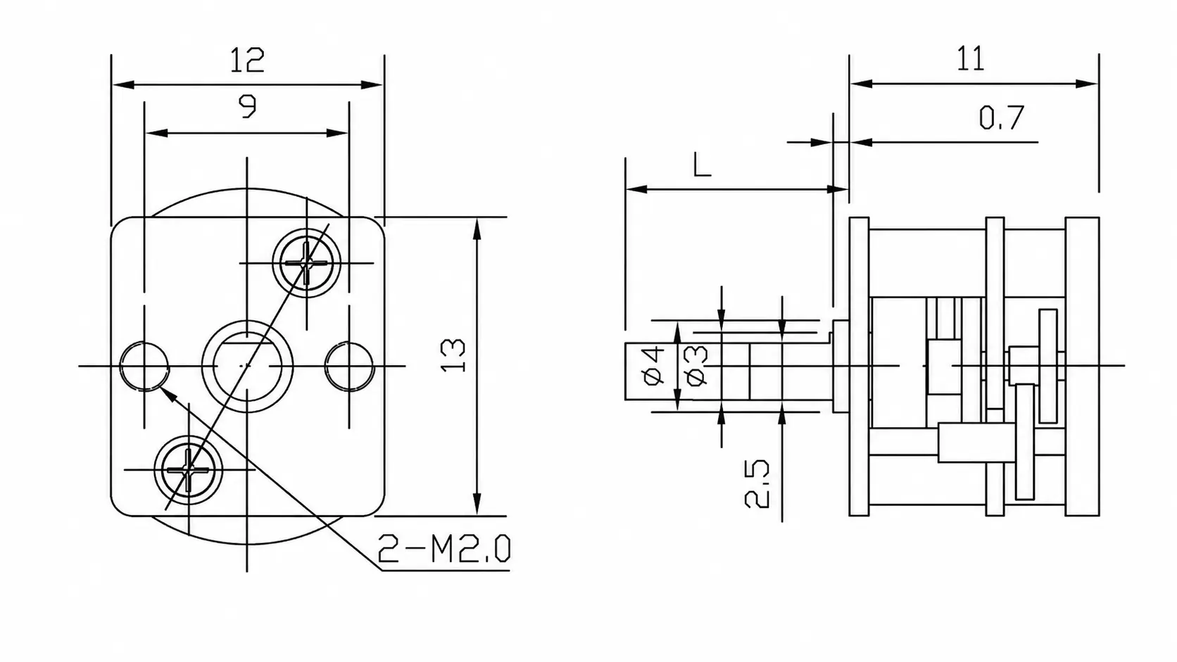 micro spur gearbox dimensions and specifications