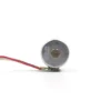 Rear flat face of 2 phase 4 wire micro stepper motor showing product model numbers