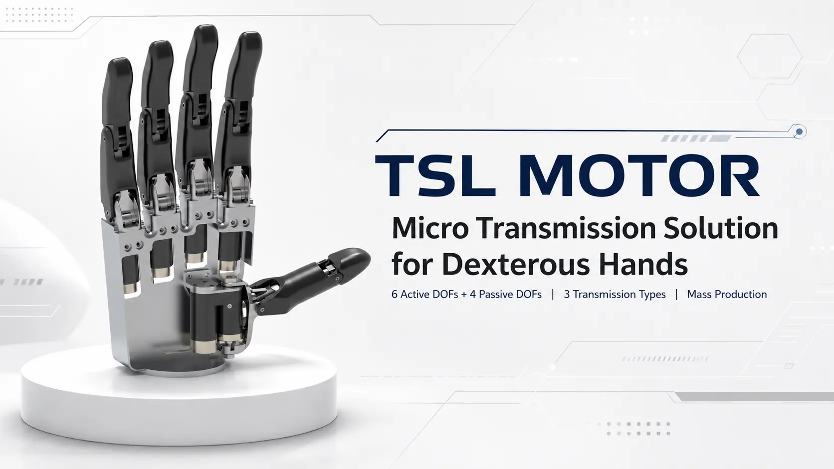Robotic hand actuator solution for a low-DOF dexterous hand