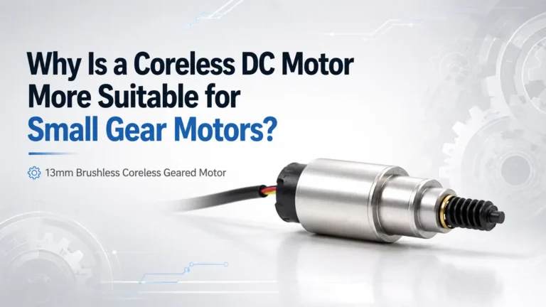 TSL MOTOR 13mm brushless coreless geared motor featured image for small gear motor blog post